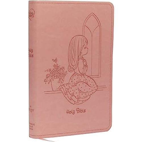 NRSVCE, Precious Moments Bible, Pink, Leathersoft, Comfort Print: Holy Bible