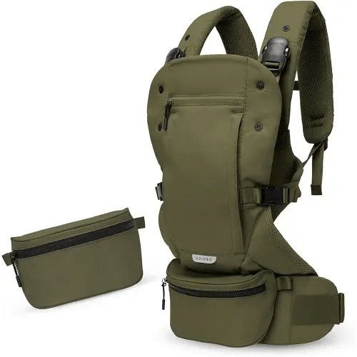 Colugo Baby Carrier - Baby Carrier Newborn to Toddler, Toddler Carrier, Adjustable, Lightweight, Breathable Carrier for Newborn to 33 Pounds (Olive)