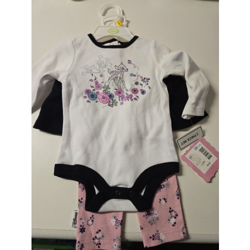 Disney Bambi 2 Piece Clothing Set 3-6 Months