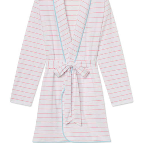 LAKE Maternity Gelato Boating Stripe Short Robe