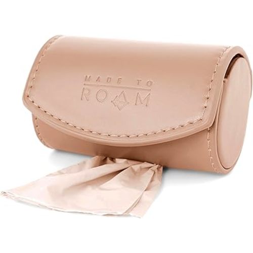 MADE TO ROAM On Dooty Pack - Premium Dog Poop Bag Holder for Leash, Vegan Leather Waste Bag Dispenser for Poop Bag Rolls - Vermont Weekends