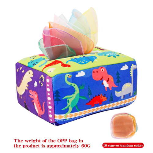 FEOLGEHLY Baby Toys 0-6-8-12-18 Months, Tissue Box Toy Montessori for Babies 6-12 Months, Soft Stuffed Crinkle Infant Sensory Toys, Boys & Girls Kids Early Learning Christmas Birthday Gifts