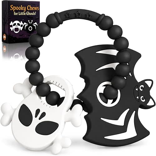 Halloween Baby Teething Toys, Boo Basket Stuffers for Toddlers & Newborns