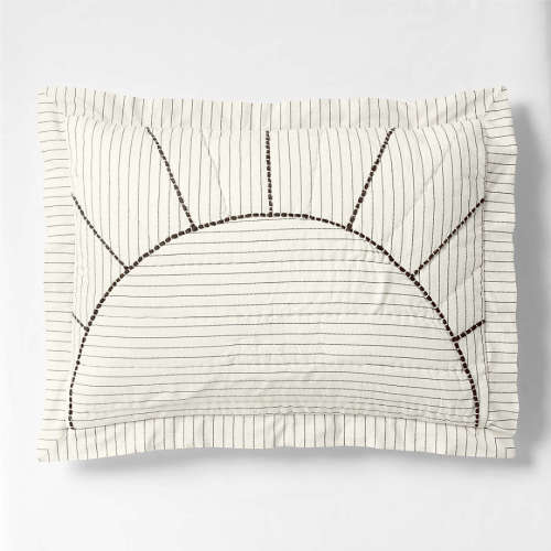 Baja Sunset Yarn Dye Organic Cotton Kids Pillow Sham