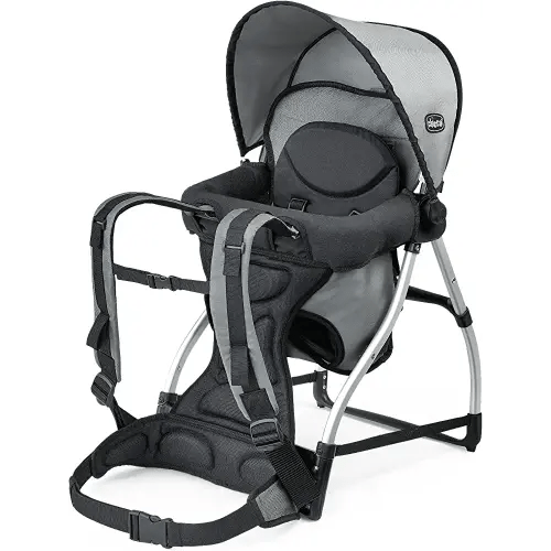 Chicco SmartSupport Aluminum Frame Backpack Carrier, Lightweight Baby Backpack Carrier | Grey - Old Model