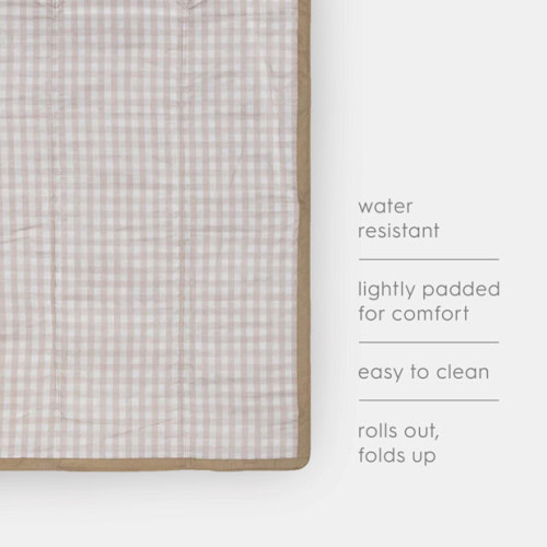 Outdoor Blanket - Beige Buffalo Check