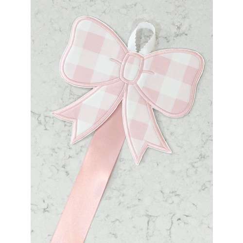 Bow Holder: Pink Buffalo Check