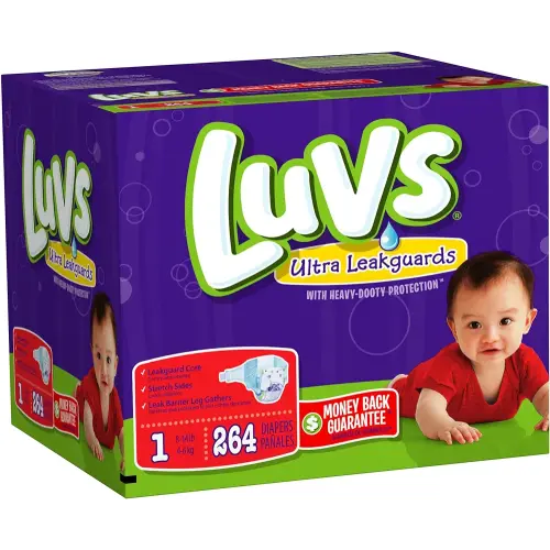 Luvs With Ultra Leakguards Size 1 Diapers 264 Count