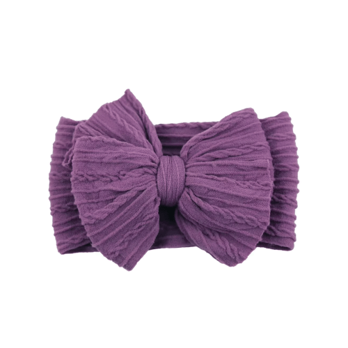 Cable Bow, Plum – SpearmintLOVE