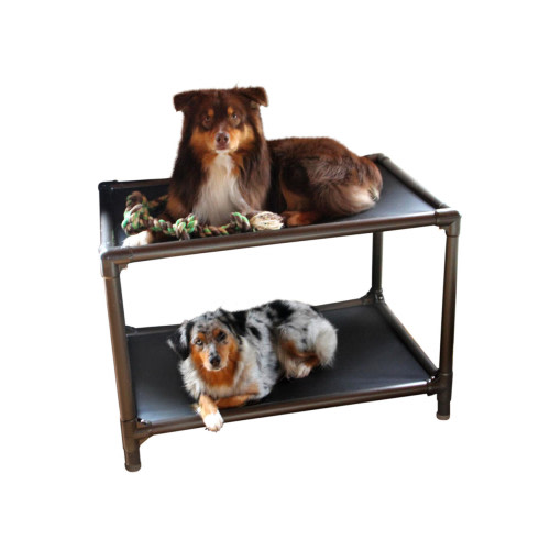 Standard Walnut PVC Dog Bunk Bed