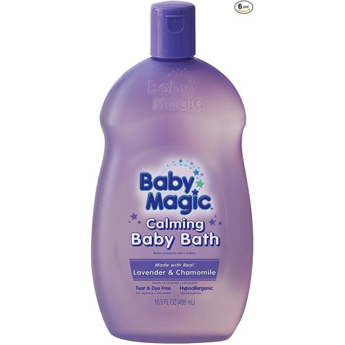 Baby Magic Calming Baby Bath, Lavender and Chamomile, 16.5 Fl Oz, Pack of 6