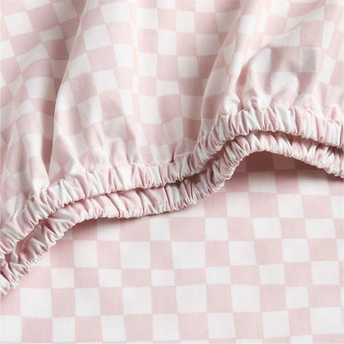 Venice Hushed Violet Organic Cotton Baby Crib Fitted Sheet by Leanne Ford