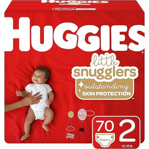 Huggies Little Snugglers Baby Diapers, Size 2, 70 Ct