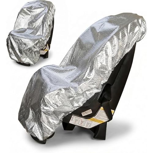 Mommy’s Helper Car Seat Sun Shade Cover – Heat Reflective Car Seat Sun Protector for Baby & Toddler – Universal Fit Carseat Cover for Summer – Blocks Sun & UV to Help Reduce Heat Buildup