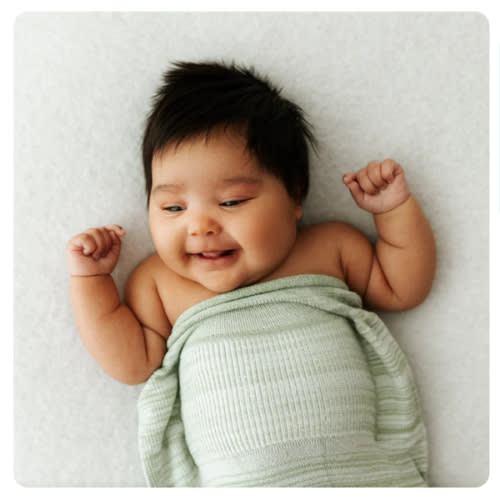 Bamboo Blend Mint Swaddle Sleep Sack - Small ( 6-12 pounds)