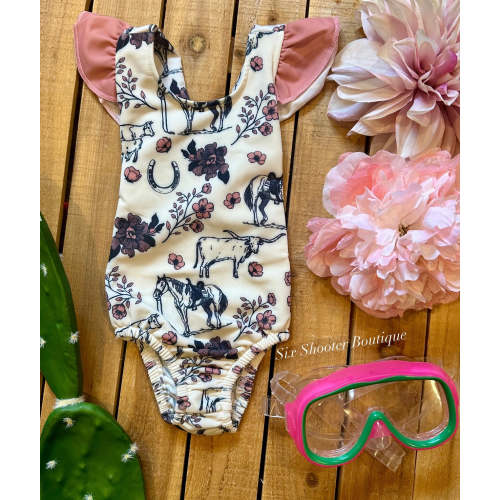 Cowgirl life swim suit (sale)
