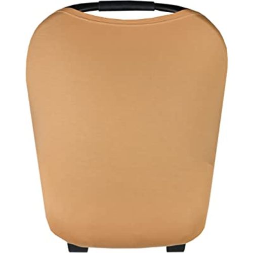 Copper Pearl Multi-Use Cover: Car Seat Covers, Nursing Cover, and Stroller Cover for Sun - Stretchy Fabric, All-Season Use, Stylish Designs, Easy Access for Moms - Dune