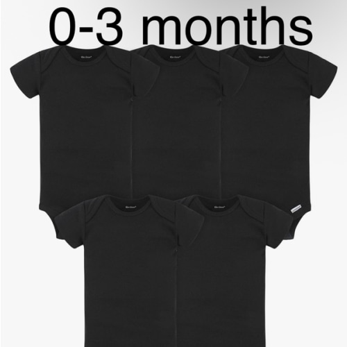 Gerber baby-girls 5-pack Solid Onesies Bodysuits