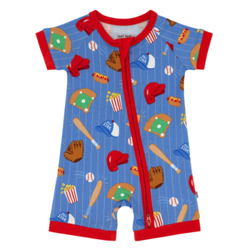 Blue All Stars Shorty Zippy - Little Sleepies