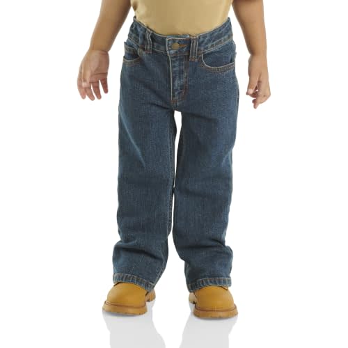 Carhartt Baby Boys' Relaxed Fit Denim 5-Pocket Bootcut Jeans