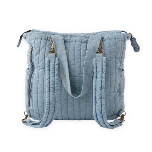 Denim Convertible Diaper Bag - Soft Indigo - One Size | Best baby bags, Trendy diaper bags, Travel diaper bags for babies