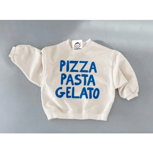 Pizza, Pasta, Gelato Sweatshirt, size 6-12 Months