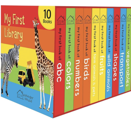 My First Library: Boxset of 10 Board Books for Kids