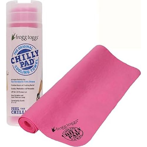 FROGG TOGGS Chilly Pad, Instant Cooling Towel, Long Lasting, Reusable, Sports and Outdoors Neck Towel 33x13