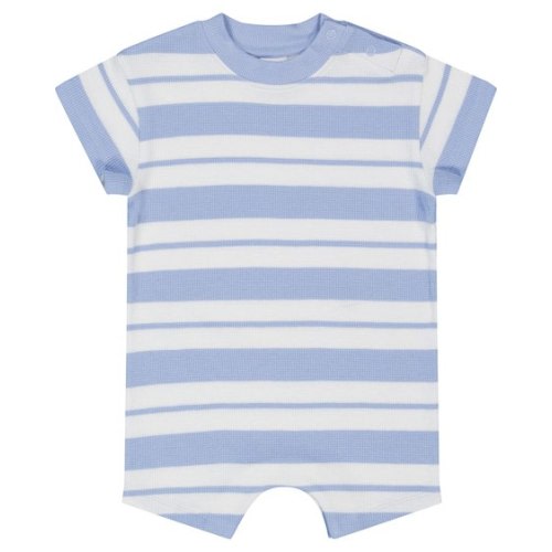 Light Blue Baby Stripe Short Sleeve Romper | Best&Less™ Online