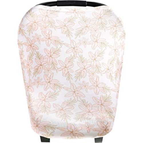 Copper Pearl Multi-Use Cover: Car Seat Covers, Nursing Cover, and Stroller Cover for Sun - Stretchy Fabric, All-Season Use, Stylish Designs, Easy Access for Moms - Kiana
