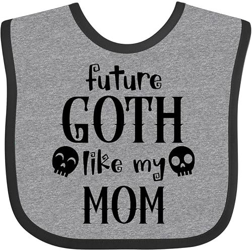 inktastic Future Goth Like My Mom with Skulls Baby Bib