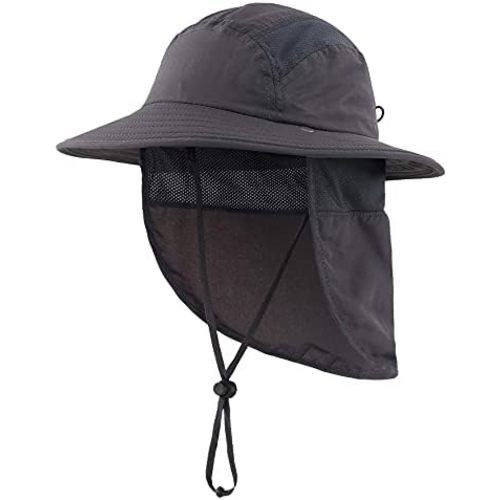 Home Prefer UPF 50+ Boys Sun Hat with Neck Flap Wide Brim Summer Beach Bucket Hat for Boys Girls Toddler Kids Safari Hat