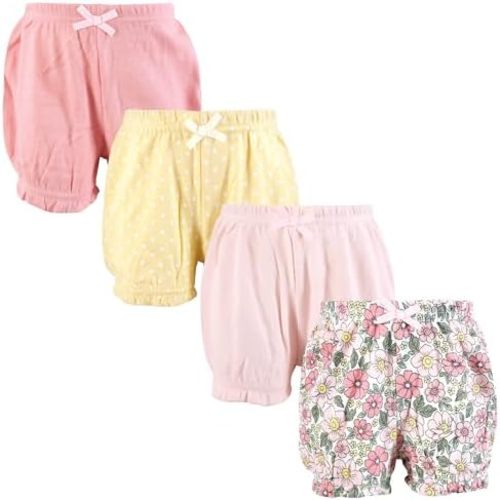 Hudson Baby Unisex Baby Shorts Bottoms 4-Pack