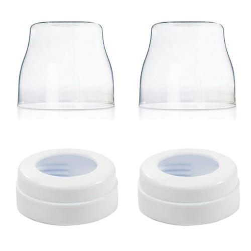 Replacement Screw Rings, Caps Compatible with Philips Avent Anti-Colic Bottles 4oz /9oz /11oz; Not for Natural Bottles ; Not Original Avent Replacement Parts (2 Pack)