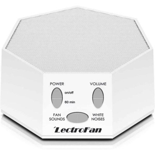 Lectrofan Premium High Fidelity Noise Sound Machine With 20 Unique Non-looping Fan And White Noise Sounds And Sleep Timer - Manufacturer Refurbished - White