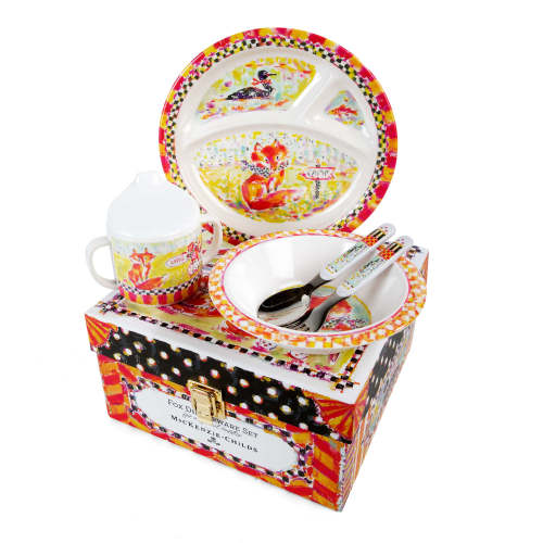 MacKenzie-Childs Toddler's Dinnerware Set - Fox