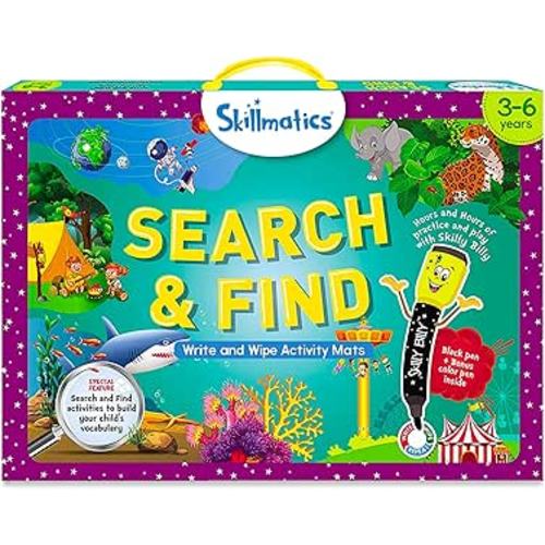 Amazon.com: Skillmatics Preschool Learning Activity - Search and Find Educational Game, Perfect for Kids, Toddlers Who Love Toys, Art and Craft Activities, Gifts for Girls and Boys Ages 3, 4, 5, 6 : Toys & Games