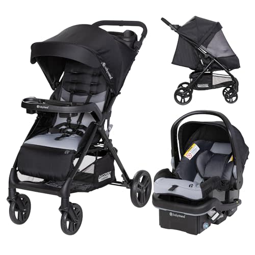Baby Trend Passport® Carriage Stroller Travel System with EZ-Lift™ Infant Car Seat, Dash Black