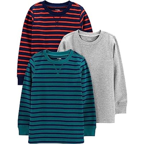 Simple Joys by Carter's Boys 3-Pack Thermal Long Sleeve Shirts