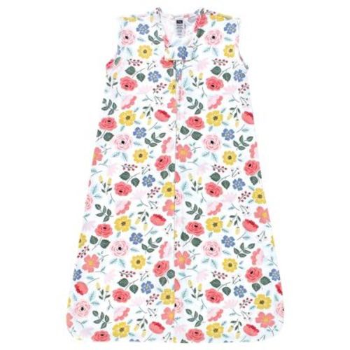 Hudson Baby Infant Girl Cotton Sleeveless Wearable Sleeping Bag, Sack, Blanket, Modern Botanical