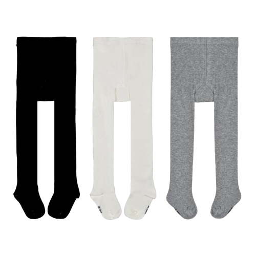 Elutong Baby Girls Tights Leggings 3 Pack Cotton Seamless Stocking Pants for 0-24 Month