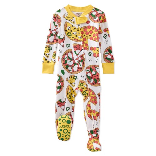 Cruz One-Piece Organic Cotton Footie Pajamas