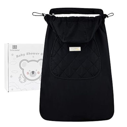 Bebamour Baby Carrier Winter Cover Universal Hoodie All Season Carrier Cover for Baby Carrier (Dark Grey)