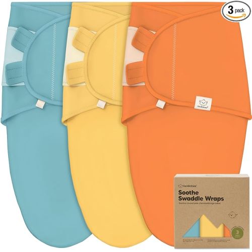 3-Pack Organic Baby Swaddle Sleep Sacks - Swaddles for Newborns, Infant 0-3 Months, Baby Girls, Boys, Soft & Snug Newborn Sleep Sack, Nursery Swaddling Blankets (Valiant, OS)