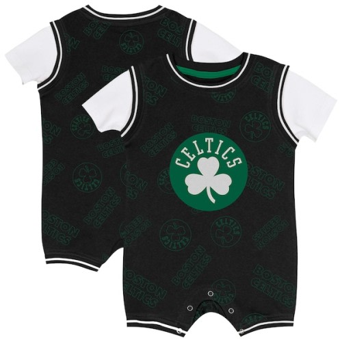Boston Celtics Outerstuff Infant Logo Mania Romper - Black