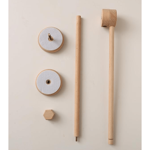 Baby Crib Mobile Holder - Wooden Mobile Arm for Crib,Mobile Crib Hanger (Wooden Arm)， 360° Adjustable,Mobile Hanger for Crib Baby Boy Girl Nursery Decor