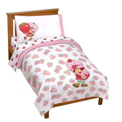Strawberry Shortcake Berry Berry 4 Piece Toddler Size Comforter Set