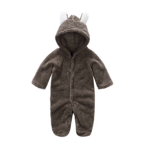Makaor Infant Snowsuit Fleece Bunting Cartoon Hooded Romper Jumpsuit Outfits for Girls Boys
