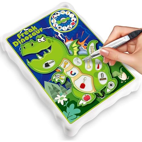 Dinosaur Operate Board Game for Kids Ages 3-8–Fine Motor Toy with Vibration