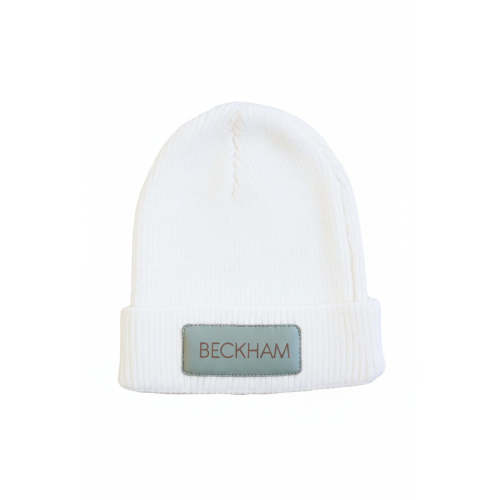 Personalized Leather Patch Beanie | All Colors